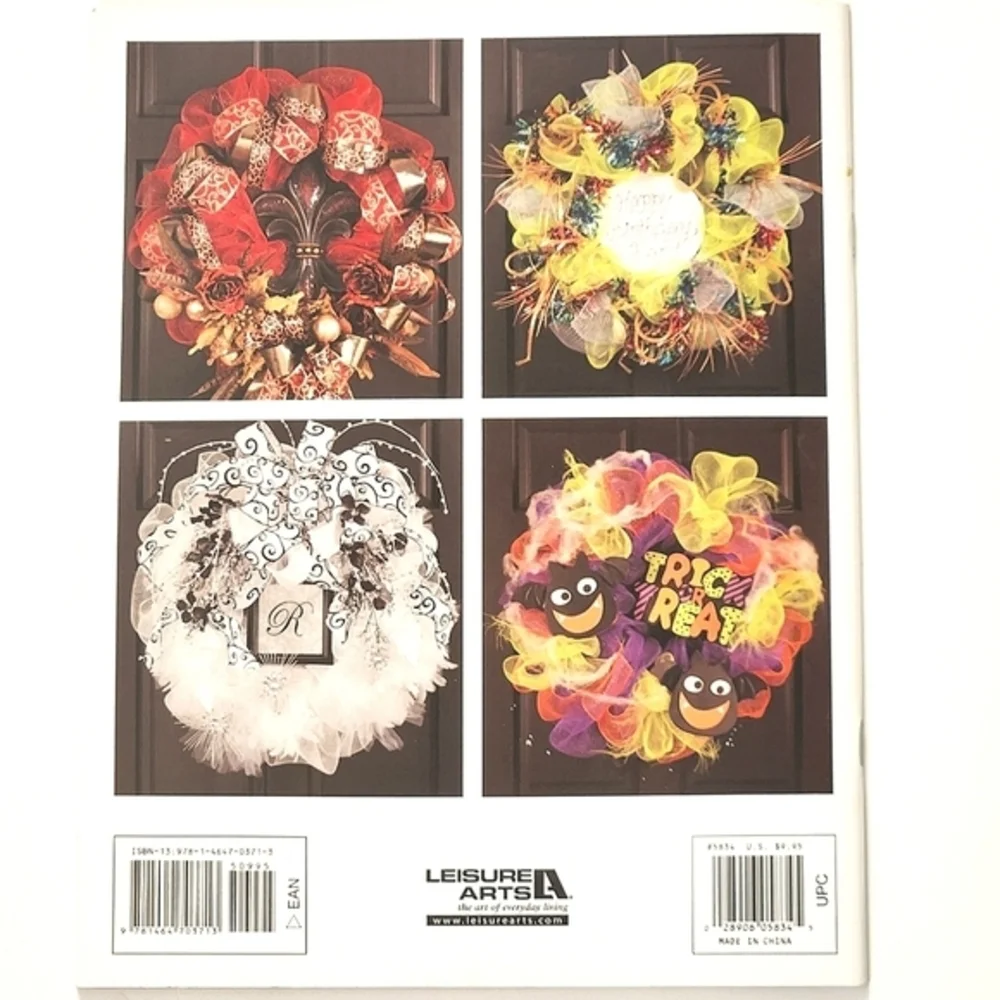 Leisure Arts Learn to Make Deco Mesh Wreaths, Deco Mesh Beginner Friendly 2Books